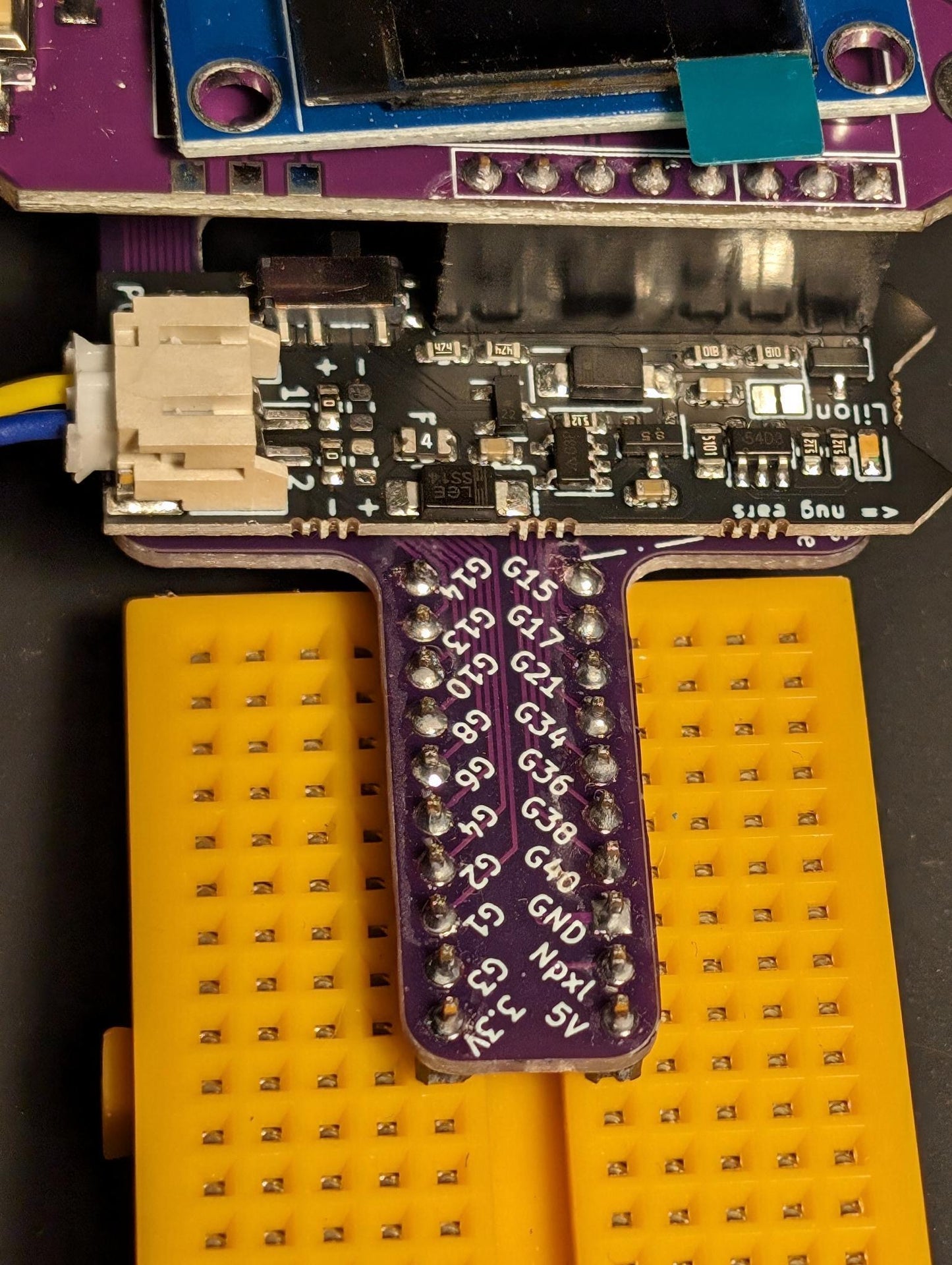 LiPo Battery Breakout Add-on for USB and WiFi Nuggets