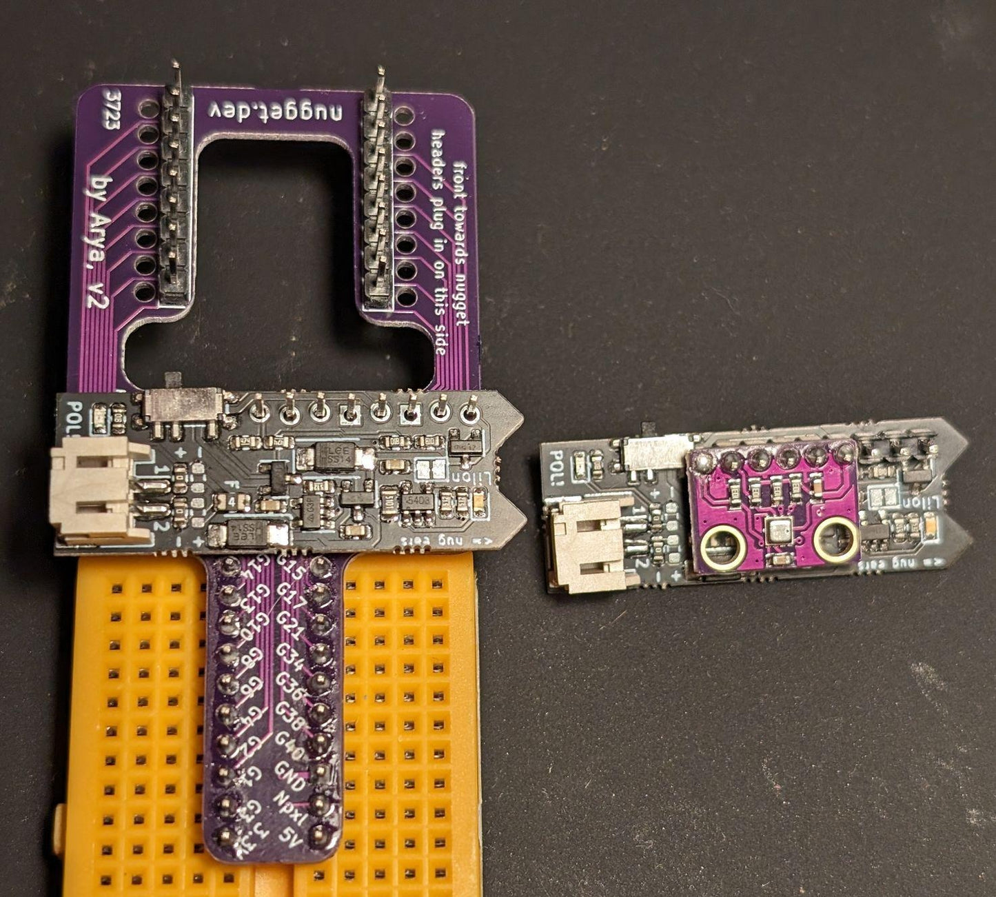 LiPo Battery Breakout Add-on for USB and WiFi Nuggets