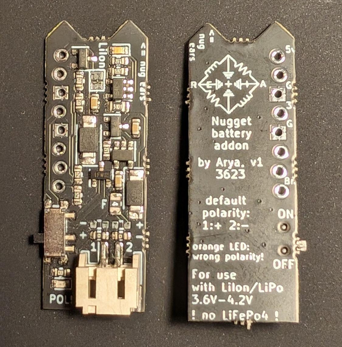 LiPo Battery Breakout Add-on for USB and WiFi Nuggets