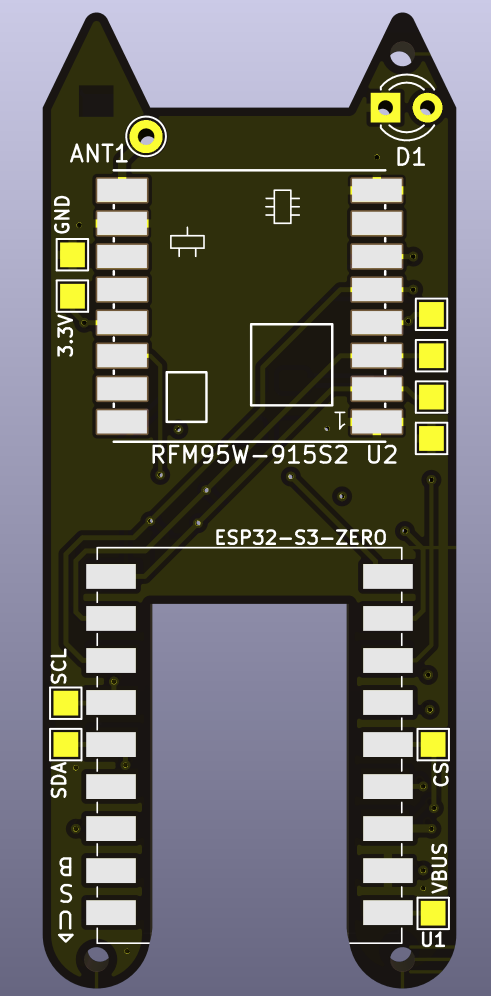 ESP32s3 Meshtastic Nibble + BME280 Sensor Kit