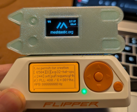 Nibble Zero - Meshtastic/Meshcore node with Flipper Zero support!