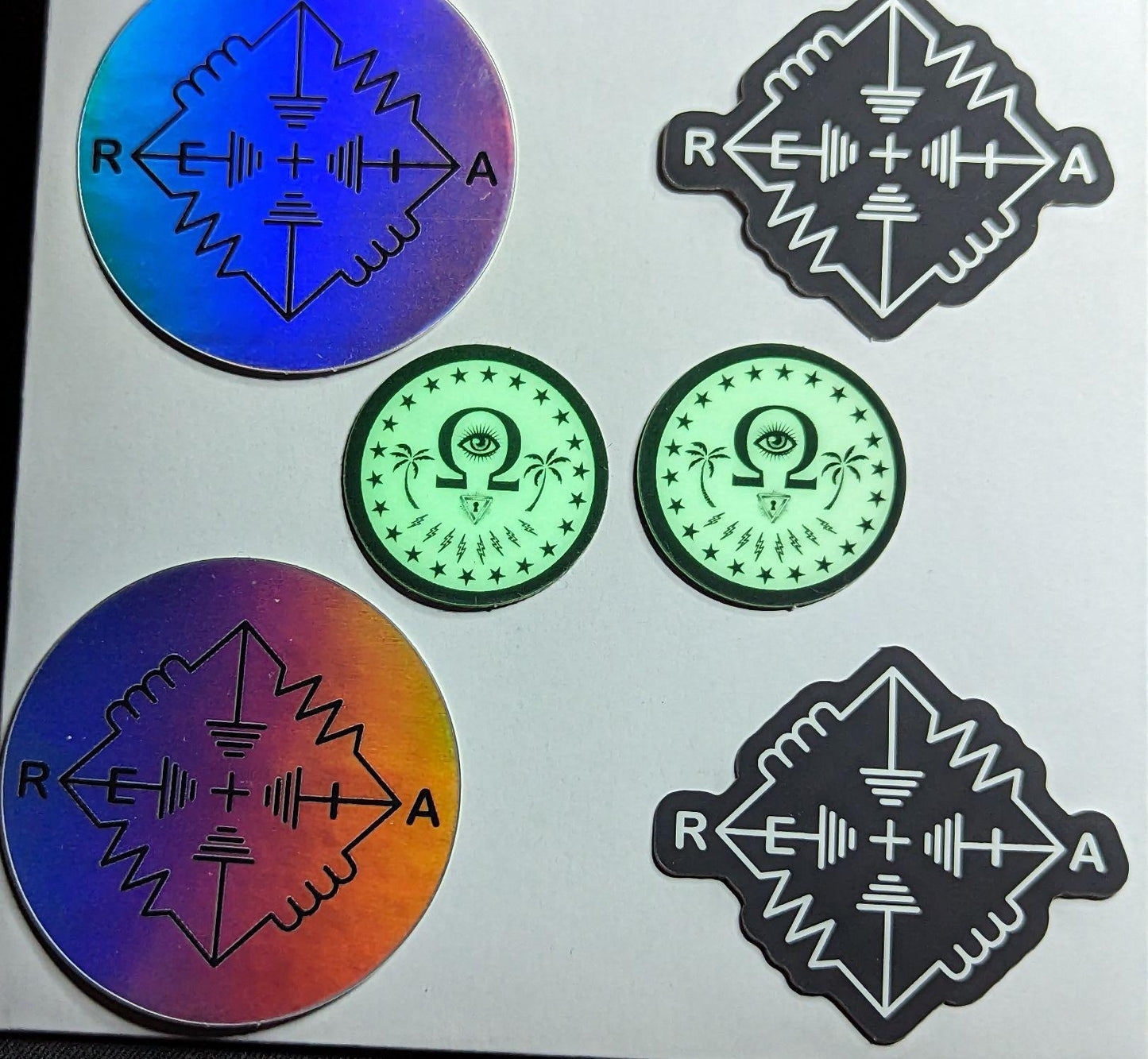 6 Pack Vinyl Retia Hacker Stickers