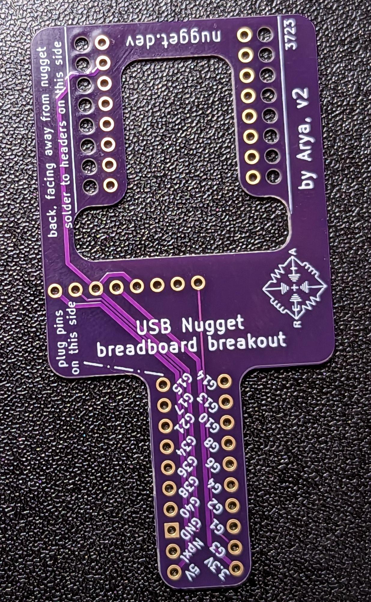 USB Nugget Breadboard Tail Breakout