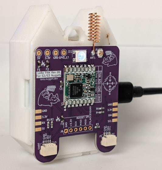 LoRa Radio Backpack for USB & Bluetooth Nuggets (RFM95)